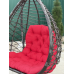Підвісне крісло-кокон GLORY зі стійкою та подушкою – металевий каркас, штучний ротанг