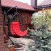 Підвісне крісло-кокон GARDEN зі стійкою та подушкою – металевий каркас, штучний ротанг