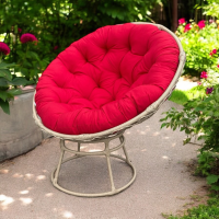  Крісло PAPASAN без додаткового плетіння, металевий каркас, штучний ротанг та подушка