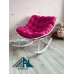 Гойдалка VITA з металевим каркасом, плетінням зі штучного ротангу та подушкою